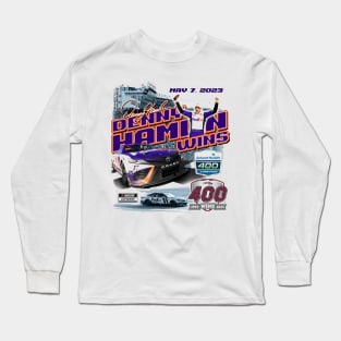 Denny Hamlin AdventHealth 400 Race Winner Long Sleeve T-Shirt